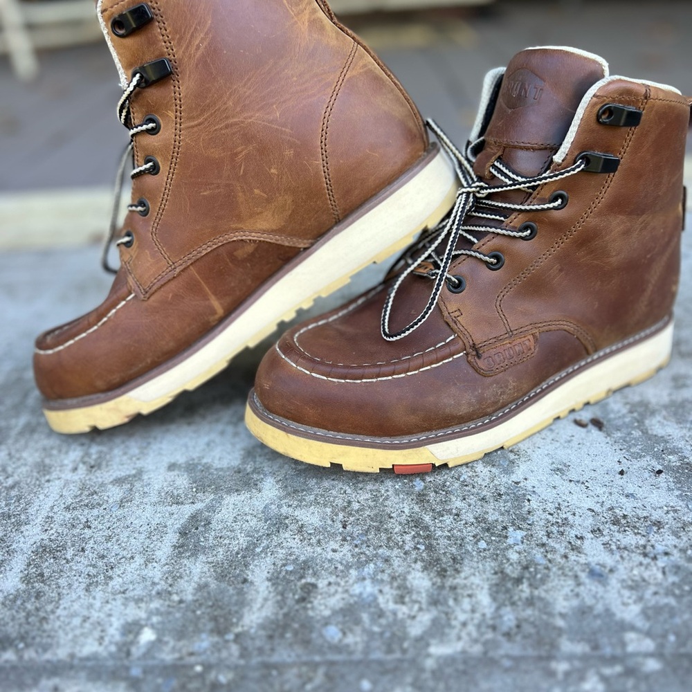 Brown Lace Up Boots